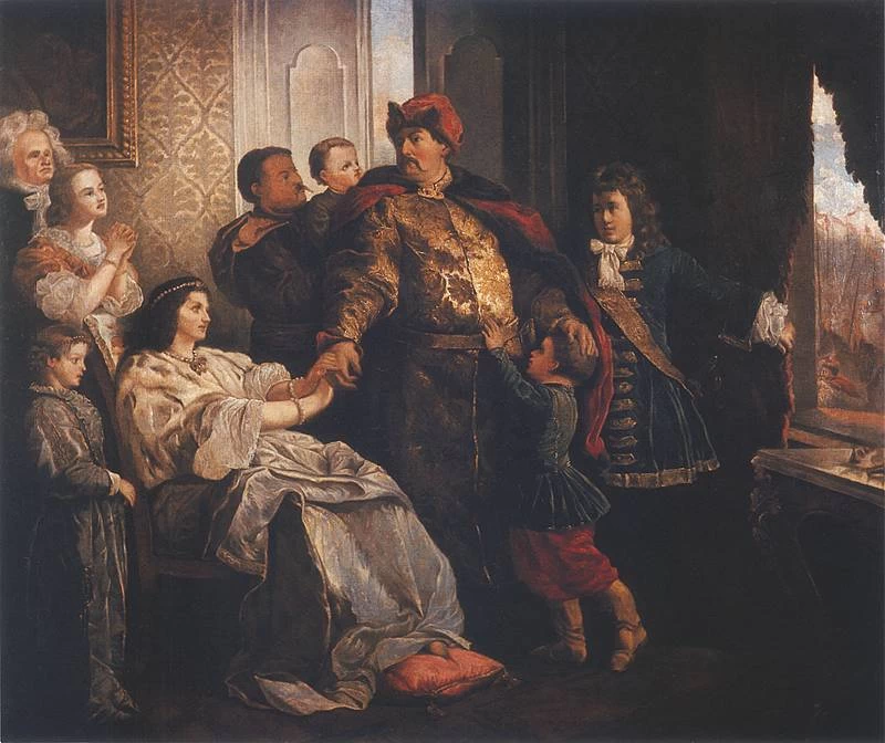 Addio di Giovanni III alla sua famiglia prima della spedizione di Vienna - Museo della Masovia, Płock